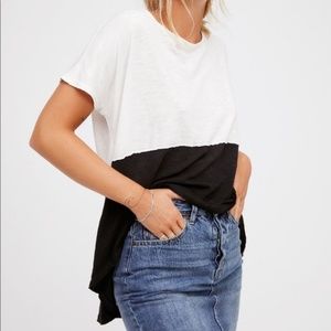 Free People Tops - Free People We the Free Midnight Colorblock Tee Free People Tops - Free People We the Free Midnight Colorblock Tee